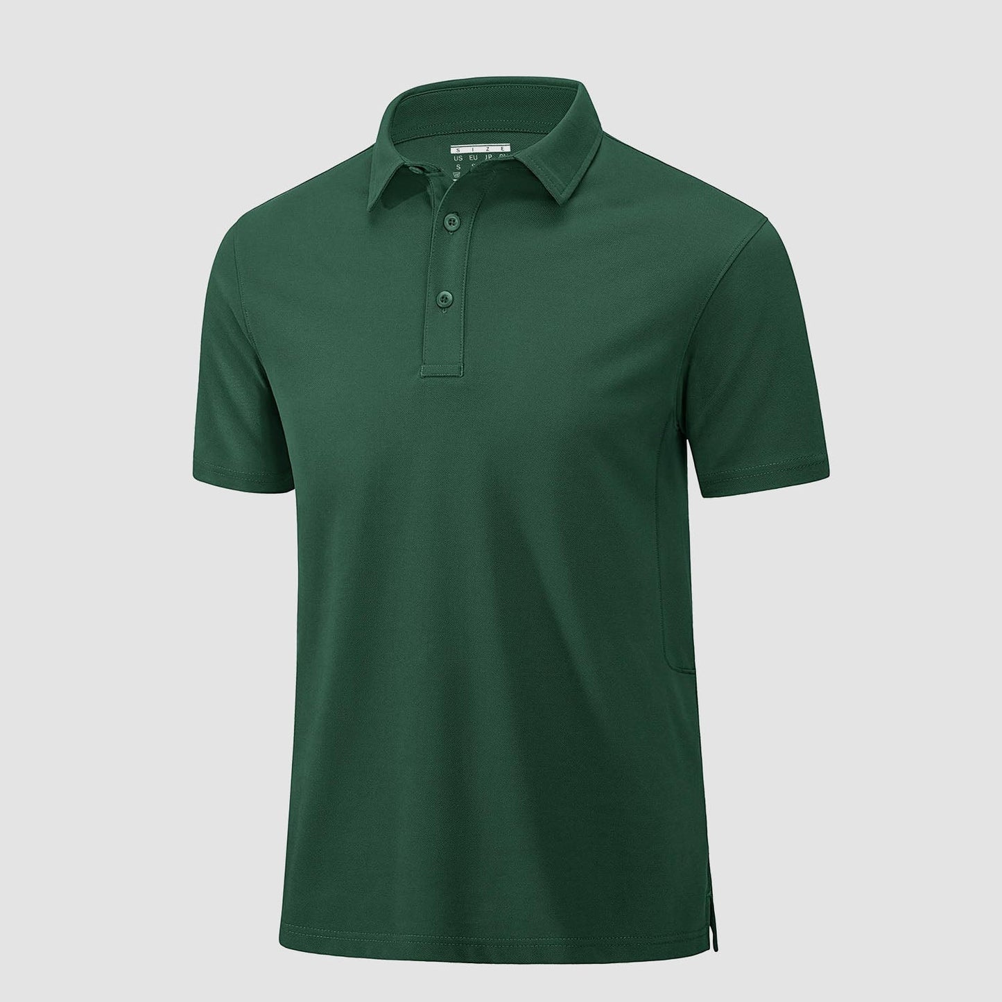 Men's golf polo shirt moisture-wicking cotton pique short sleeve casual active wear