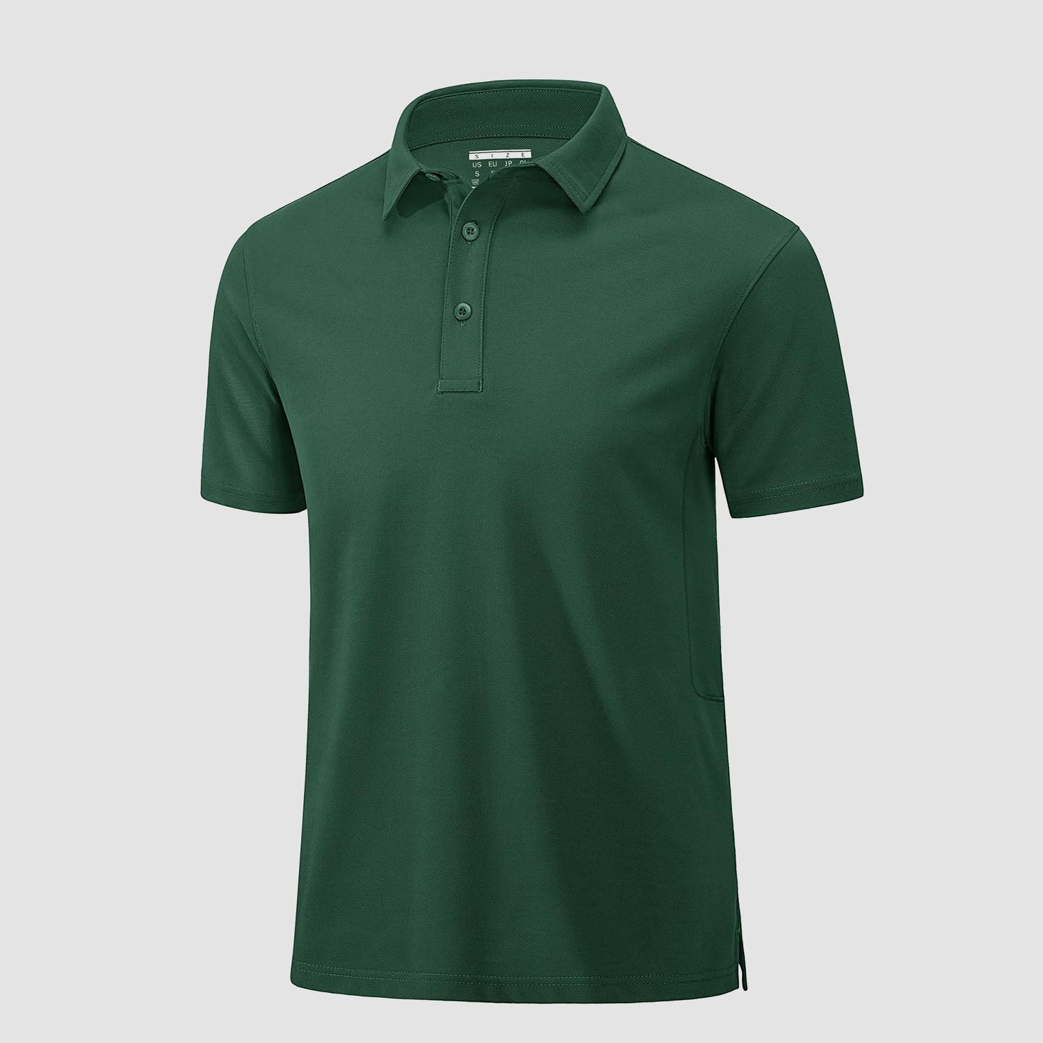 Men's golf polo shirt moisture-wicking cotton pique short sleeve casual active wear