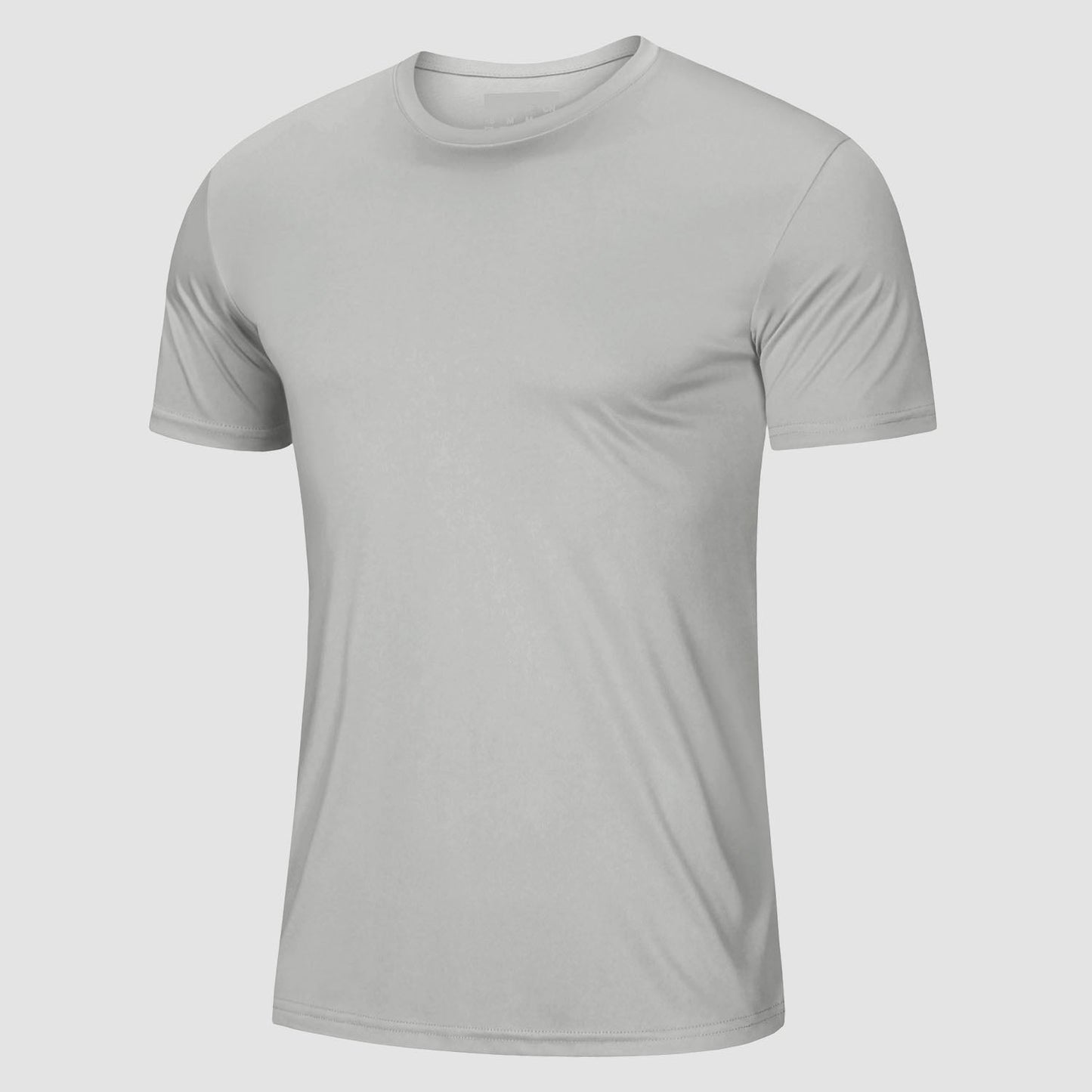 Men's UPF 50+ lightweight athletic tee, quick-dry moisture-wicking polyester workout shirt