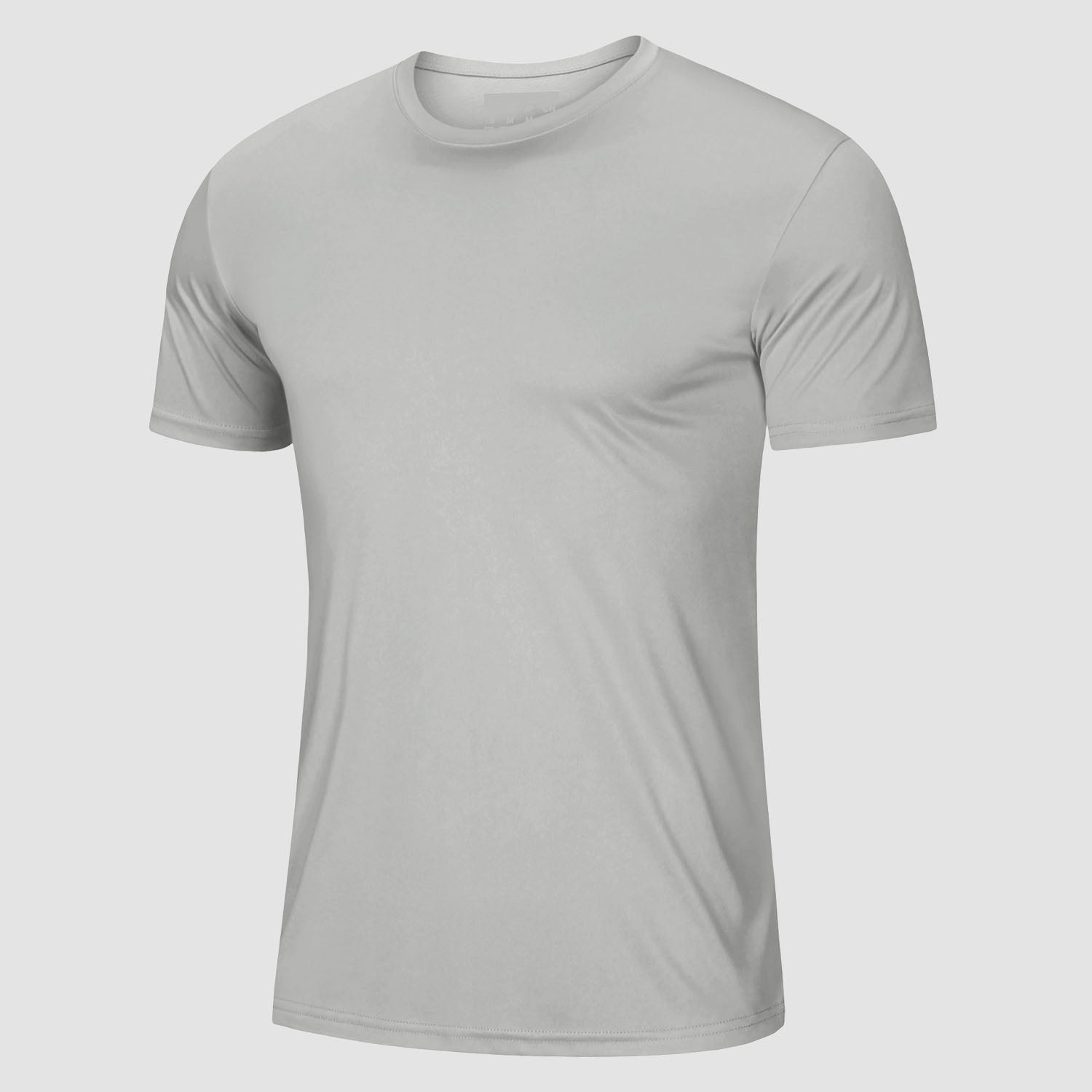 Men's UPF 50+ lightweight athletic tee, quick-dry moisture-wicking polyester workout shirt