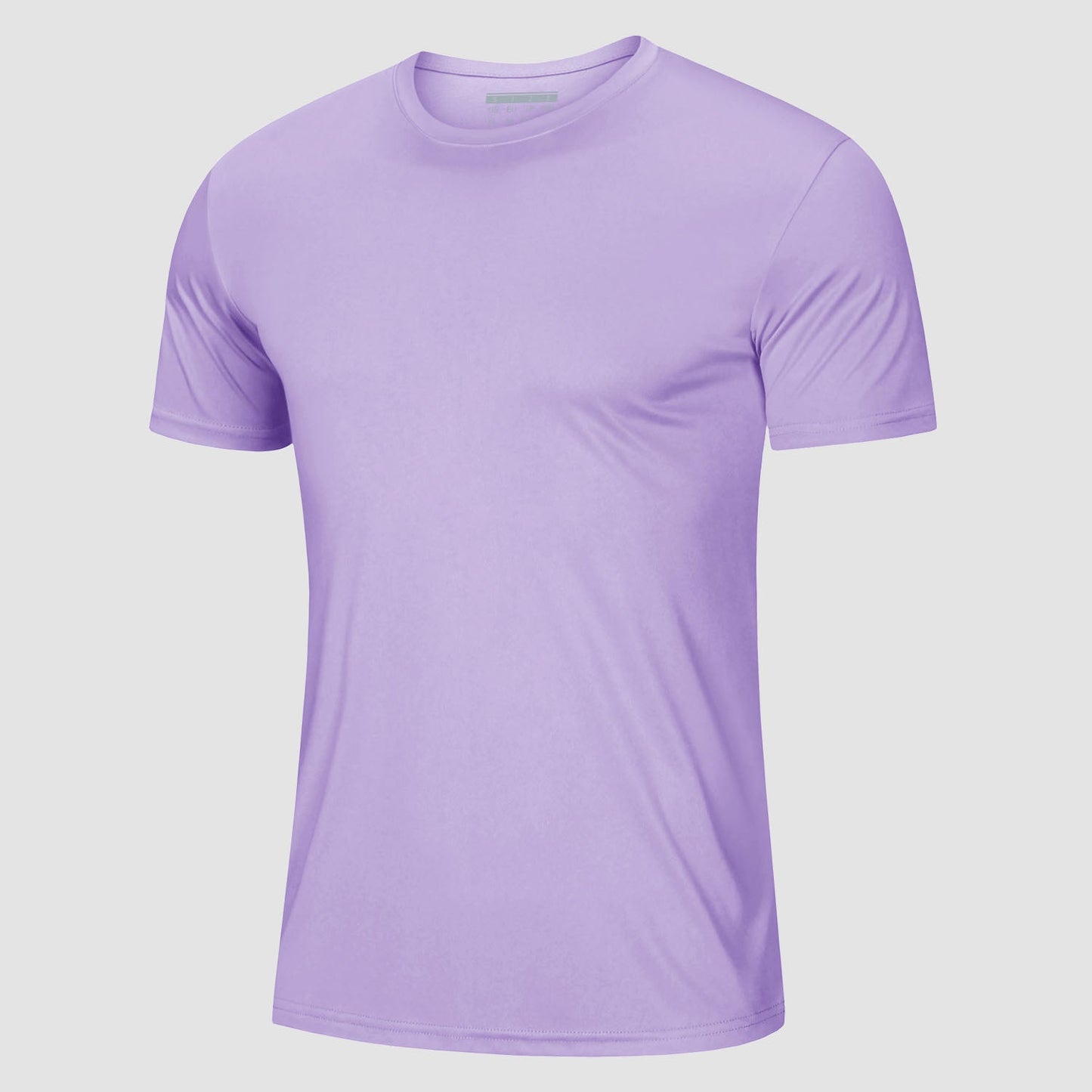 Men's UPF 50+ lightweight athletic tee, quick-dry moisture-wicking polyester workout shirt