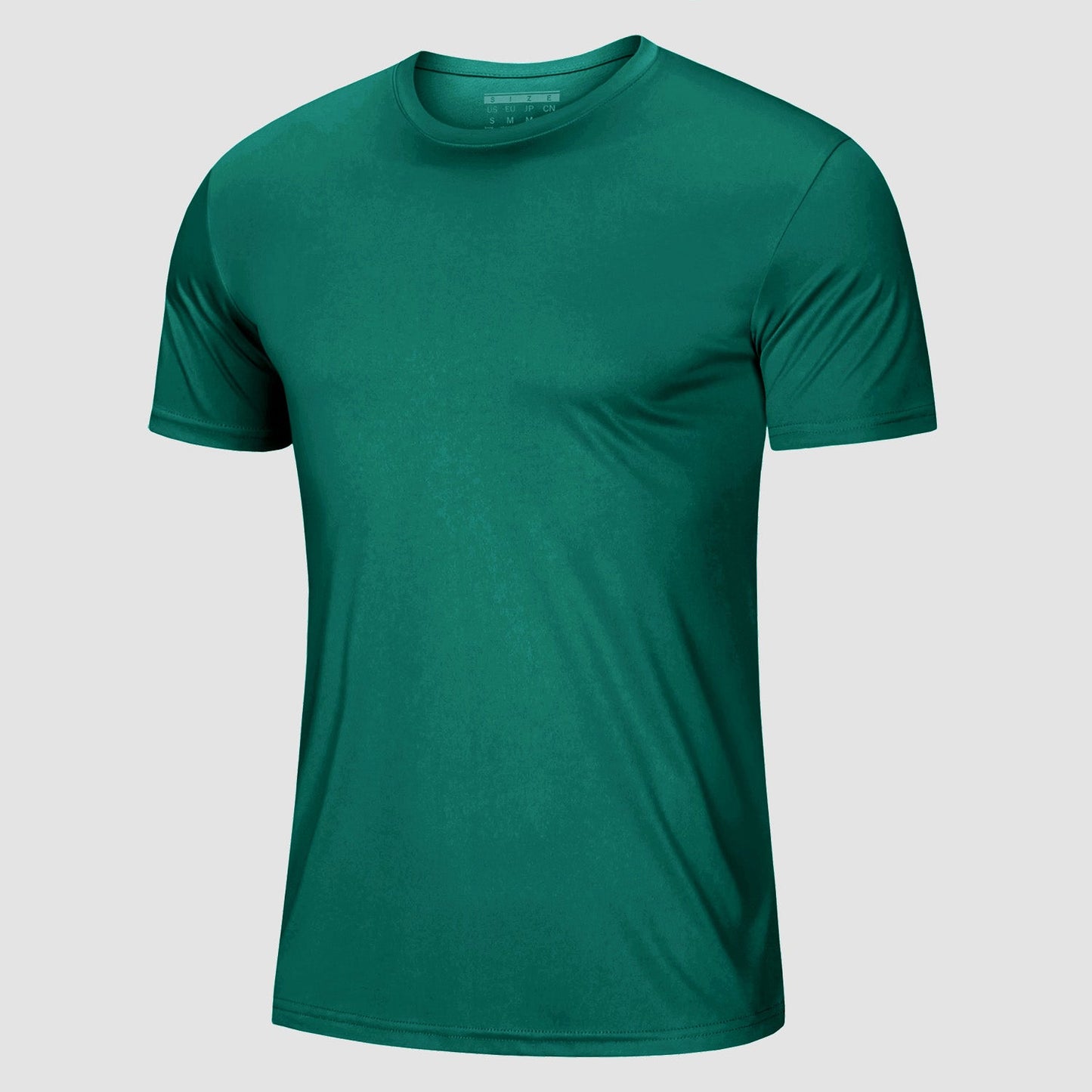 Men's UPF 50+ athletic tee shirt quick-dry moisture-wicking lightweight sun protection polyester