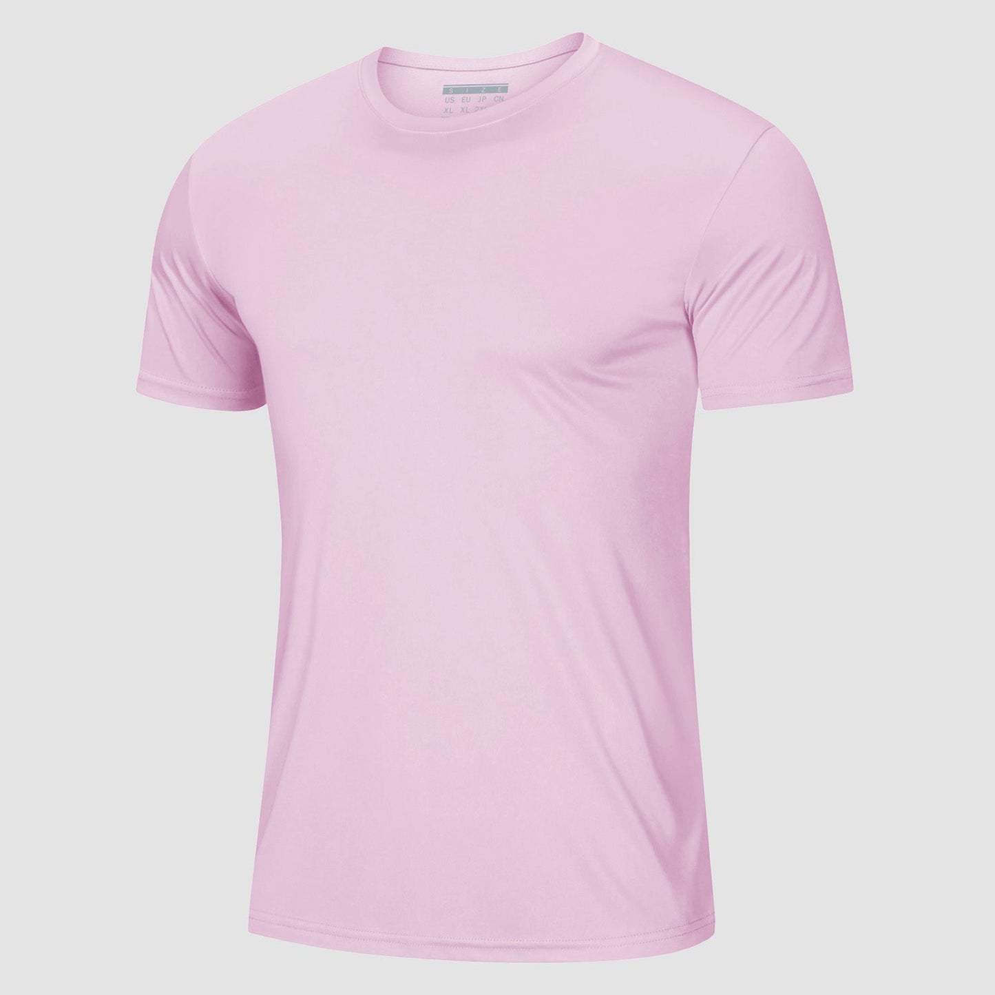 Men's UPF 50+ athletic tee shirt lightweight breathable moisture-wicking quick-dry sun protection