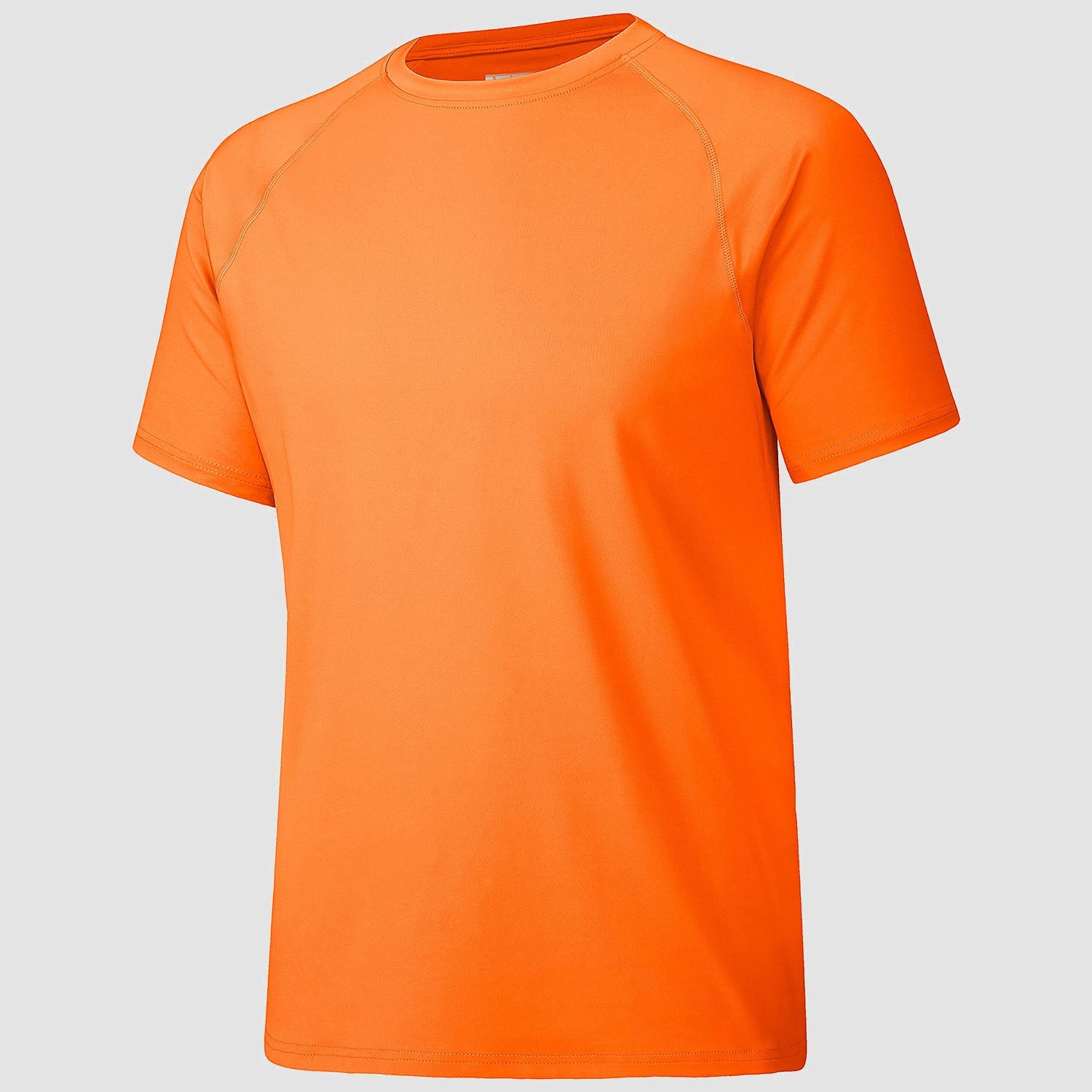 Men's UPF 80+ quick-dry athletic tee moisture-wicking polyester performance shirt for outdoor activities