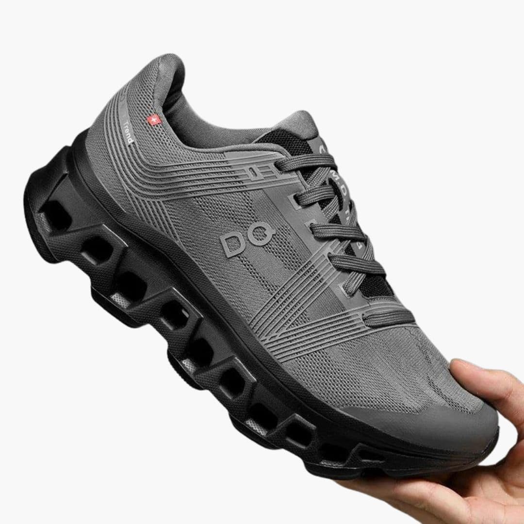 Men's white athletic sneakers lace-up closure with cushioned insole and breathable synthetic upper