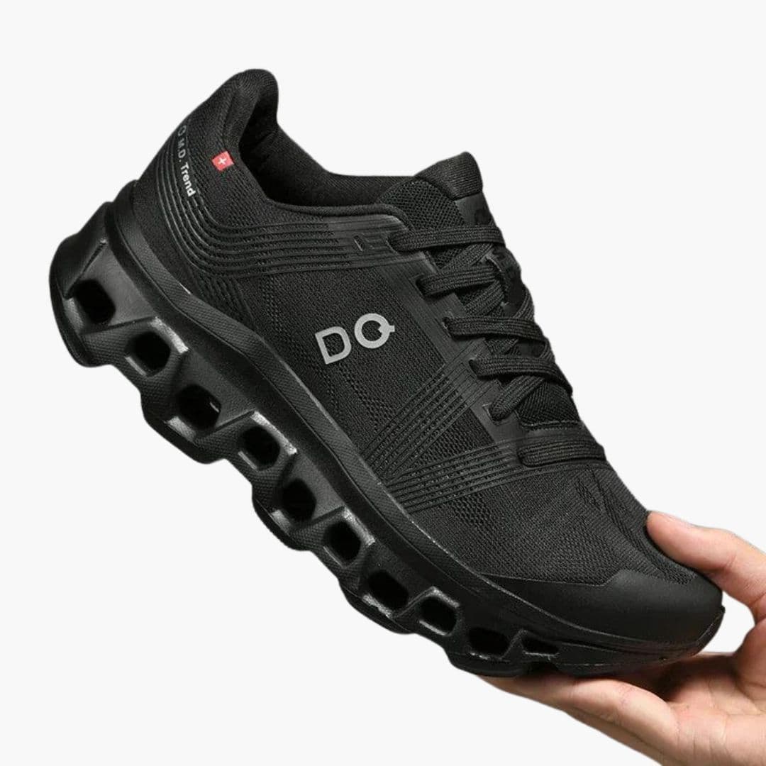 Men's white athletic sneakers lace-up closure with cushioned insole and breathable synthetic upper