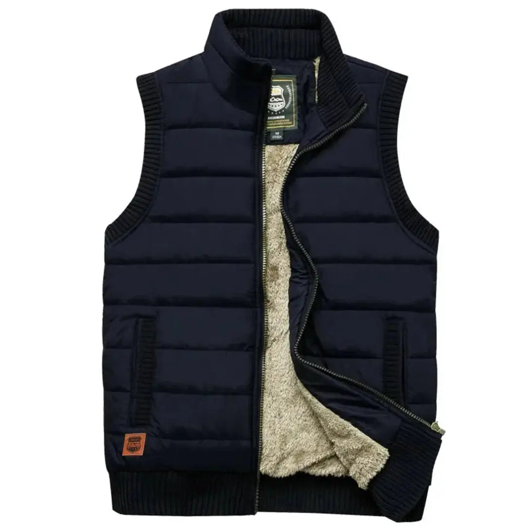 Men's lightweight quilted insulated vest slim fit for outdoor warmth and freedom of movement