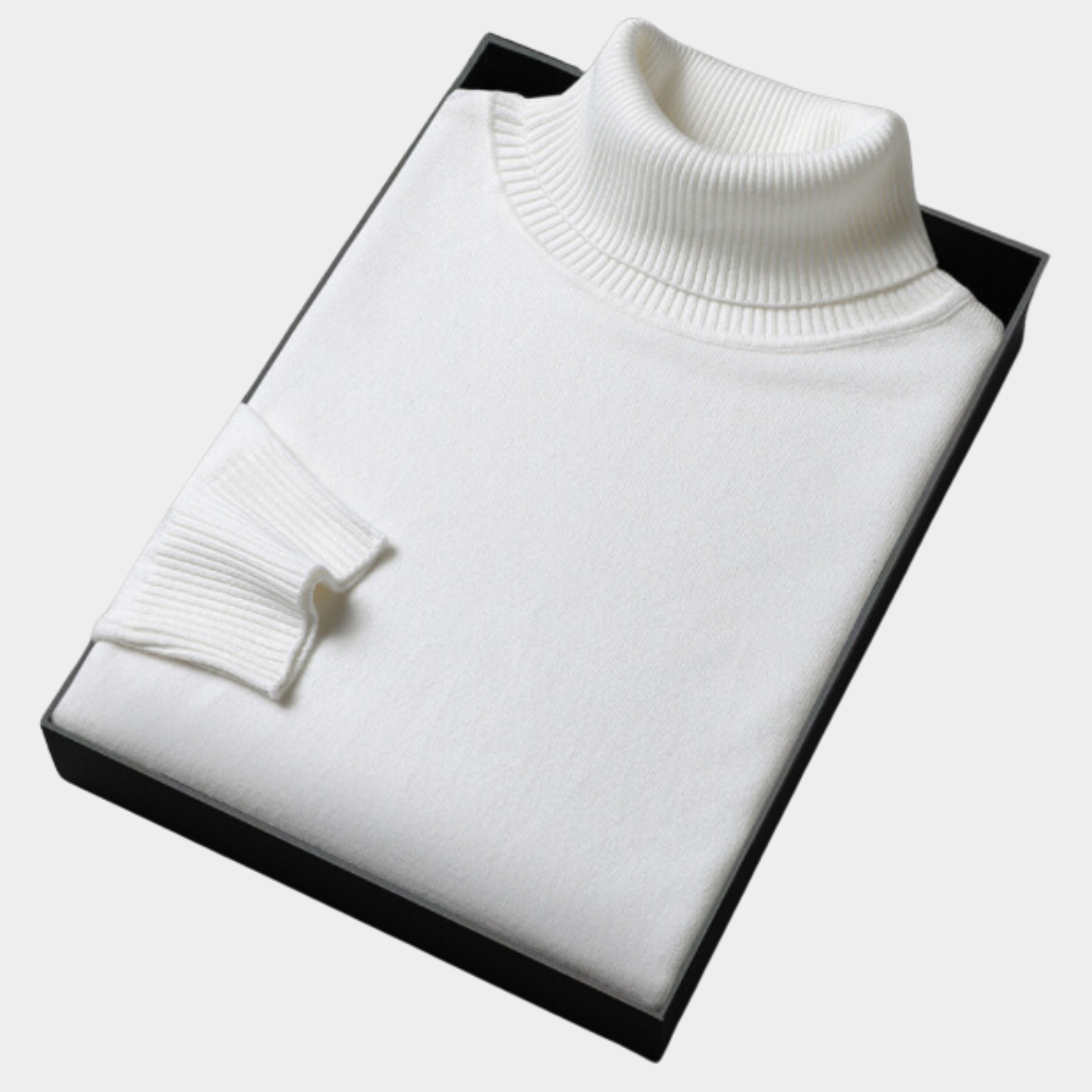 Men's slim fit vibrant turtleneck sweater bold roll neck knitwear versatile wardrobe essential