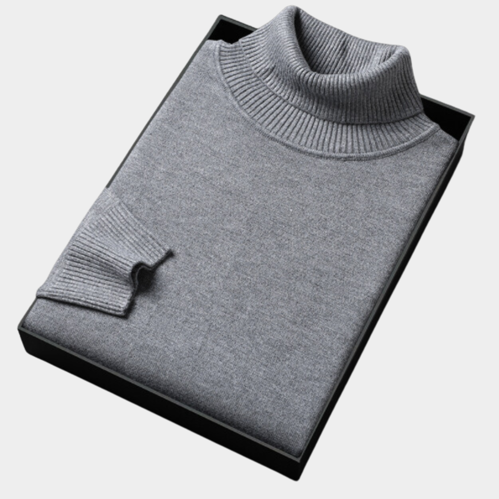 Men's slim fit turtleneck sweater vibrant color roll neck knitwear versatile wardrobe essential