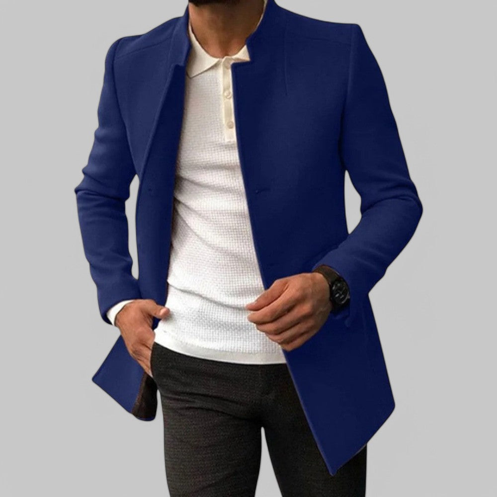 Benjamin men's lightweight casual spring coat, relaxed modern silhouette, versatile everyday layering