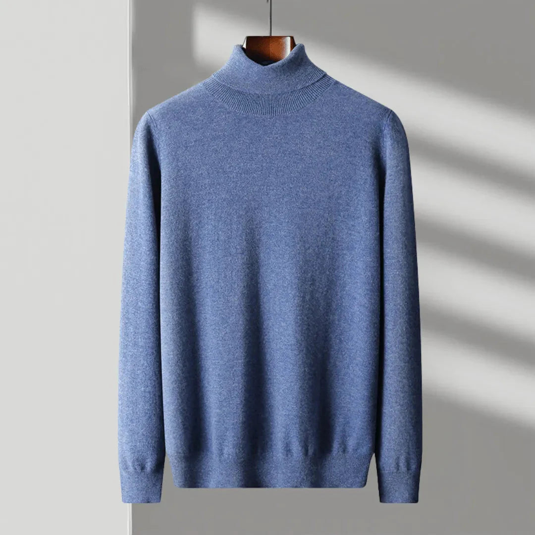 Mac merino wool turtleneck sweater lightweight breathable knit refined professional style all-day comfort