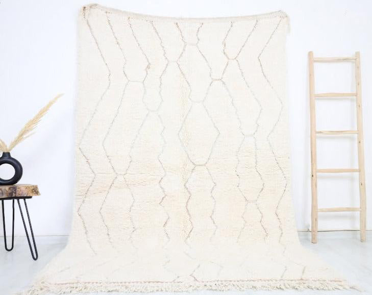 Meryam Beni Ourain Rug 5'4" x 8'0" - Urbann-Vibe