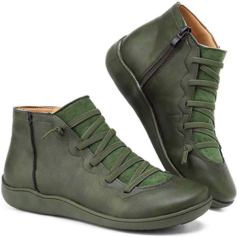 Women's minimalist lace-up ankle boots neutral tone sleek silhouette versatile everyday casual style