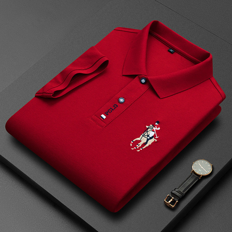 Men's classic polo shirt in versatile cut, lightweight everyday essential for work and weekend wear