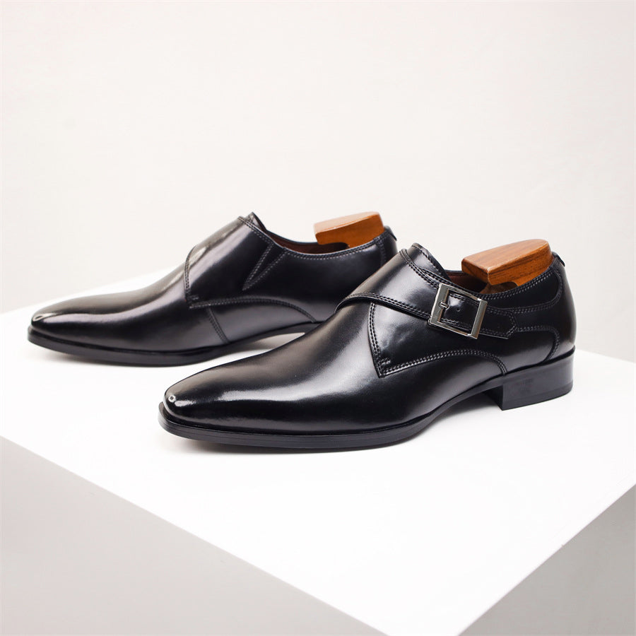 Marco Bianchi Monarca Fiorentino leather-look slip-on shoes heritage craft polished finish all-day comfort