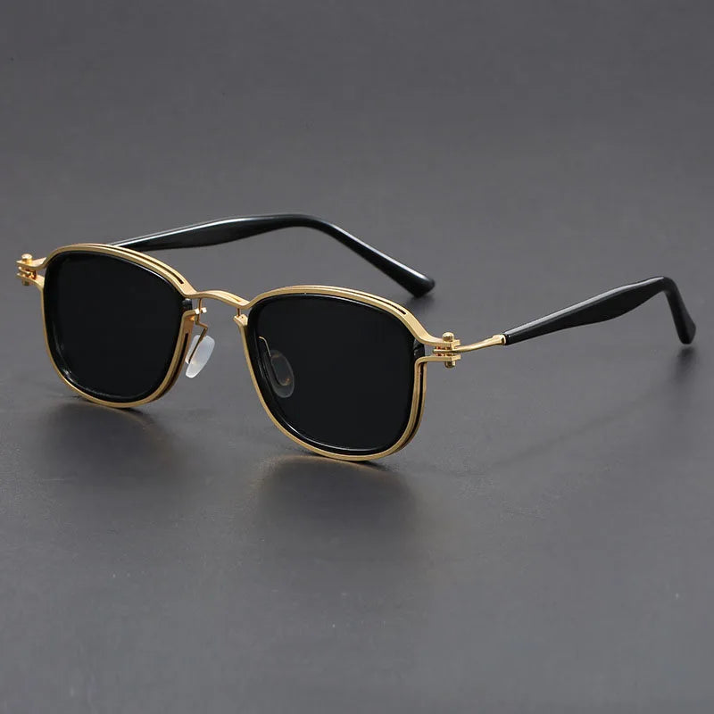 Monroe Trail retro square sunglasses lightweight frame adjustable nose pads subtle textured finish