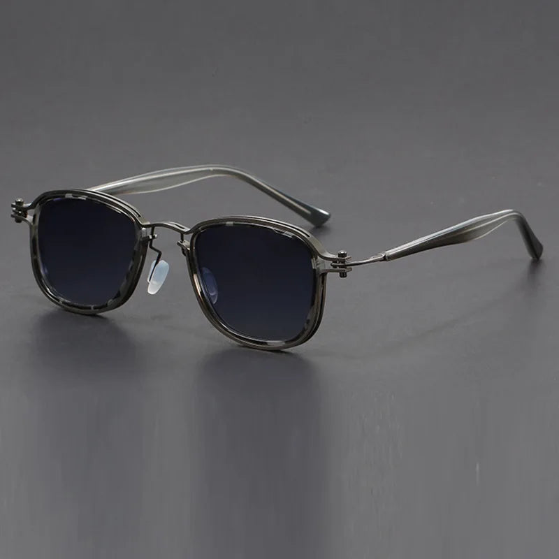 Monroe Trail retro square sunglasses lightweight frames adjustable nose pads subtle textured finish