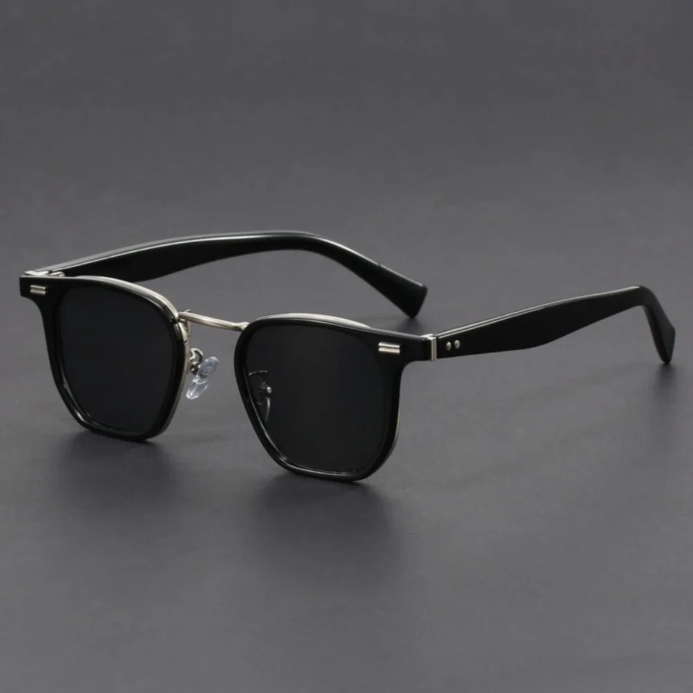 Montero Urban Squares unisex sunglasses black acetate square frames metal accents UV protection