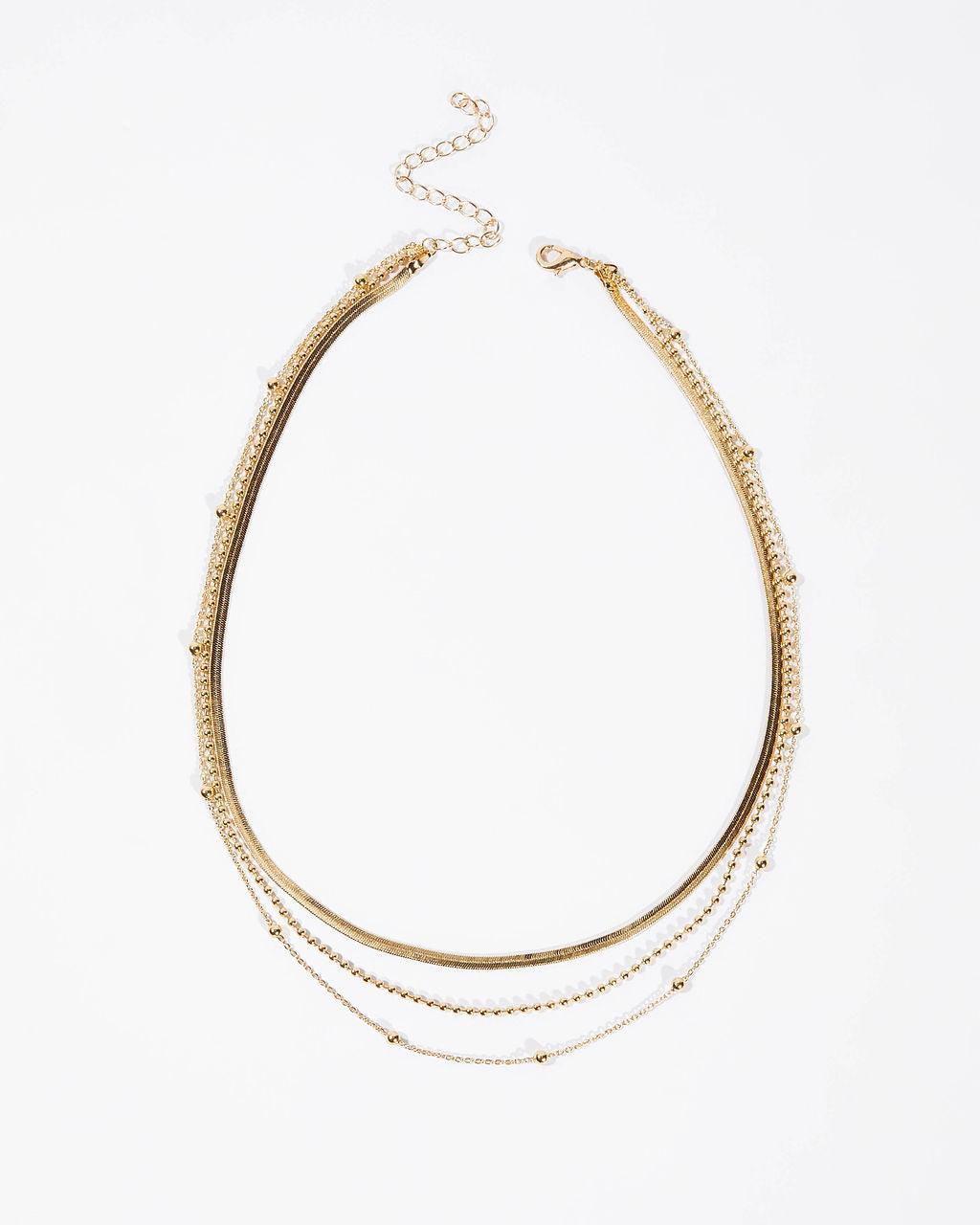Maya layered necklace delicate gold multi-chain jewelry women everyday elegance minimalist style