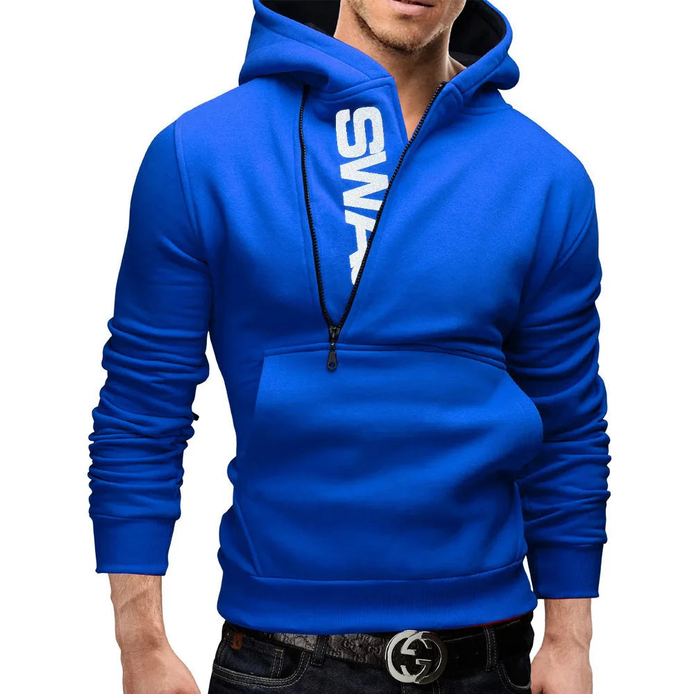 Unisex side zip hoodie casual streetwear style soft fabric modern closure everyday comfort