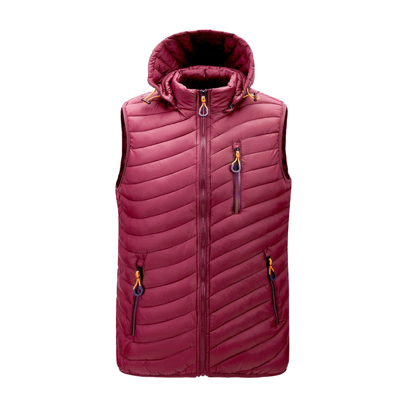 Men's navy blue down jacket ultra-warm thermal insulation sleek cold weather everyday style