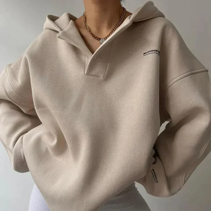 Women's Lizdia cozy hoodie relaxed fit soft fabric sustainable everyday casual style