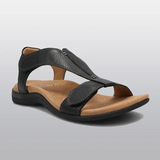 Niza orthopedic sandals beige cushioned footbed ergonomic support casual everyday comfort style