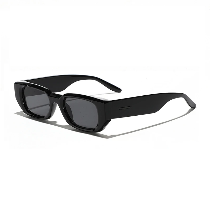 Bold retro square sunglasses thick acetate frame UV400 protection streetwear 90s style black green tortoise
