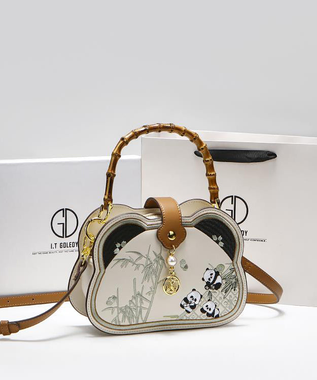 Nouveau sac à bandoulière panda brodé de style chinois avec nœud en bambou - Urbann-Vibe
