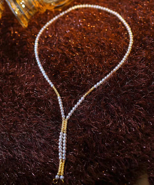 Nouveau collier de perles en alliage violet et cristal gradué - Urbann-Vibe