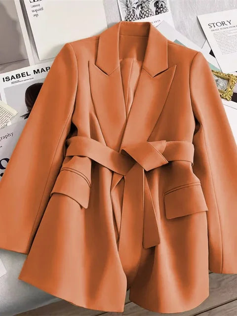 Lola women's blazer elegant slim fit clean lines chic silhouette formal office professional wear