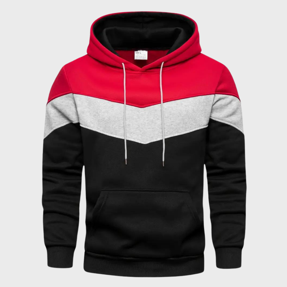 Men's casual hoodie with adjustable hood in soft sustainable fabric for modern everyday comfort