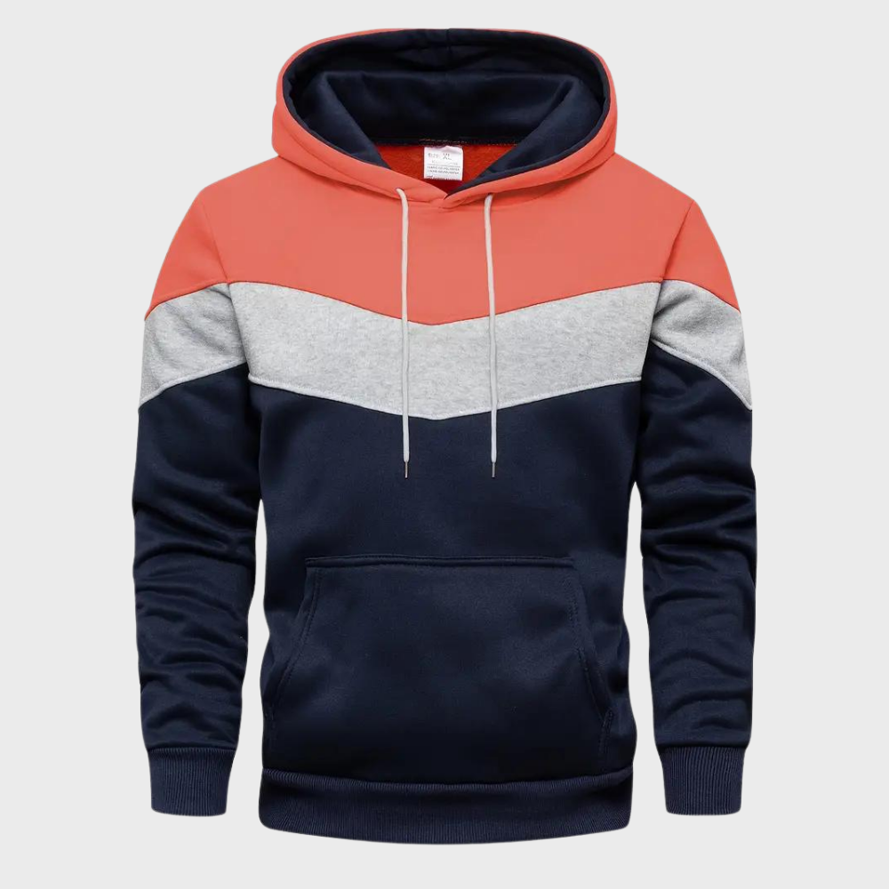 Men's casual hoodie with adjustable hood in soft sustainable fabric, modern relaxed fit for everyday wear