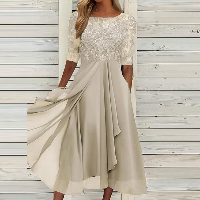 White lace wedding gown elegant cut flattering silhouette timeless bridal dress modern women