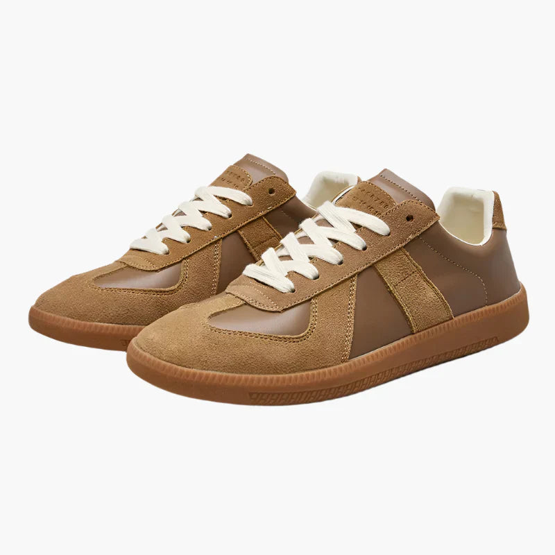 Men's retro sneakers casual style contrasting sole flexible cushion everyday comfort urban look