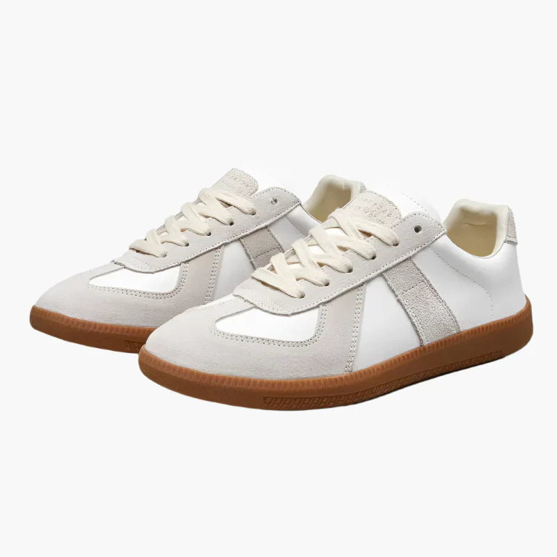 Men's retro sneakers casual style contrasting sole flexible cushion everyday comfort urban look