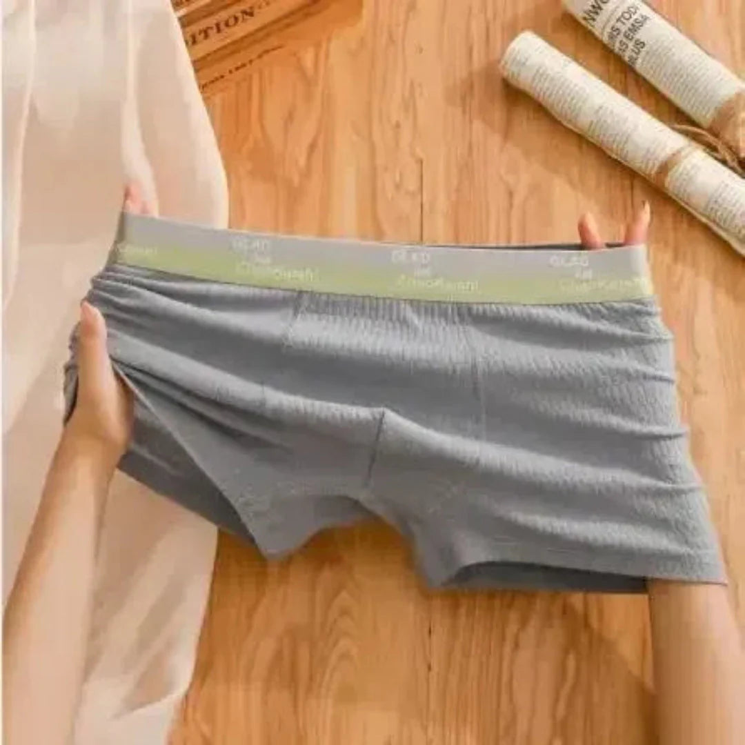 Men's high waist scrunch boxer briefs with tummy control, four-way stretch, breathable sculpting support