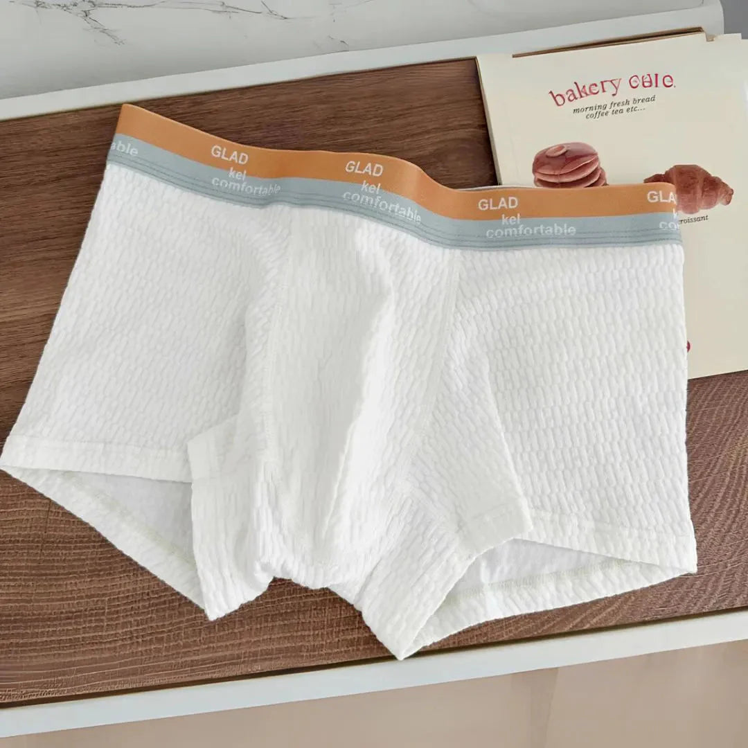 Men's high waist scrunch boxer briefs with tummy control, four-way stretch, breathable sculpting support