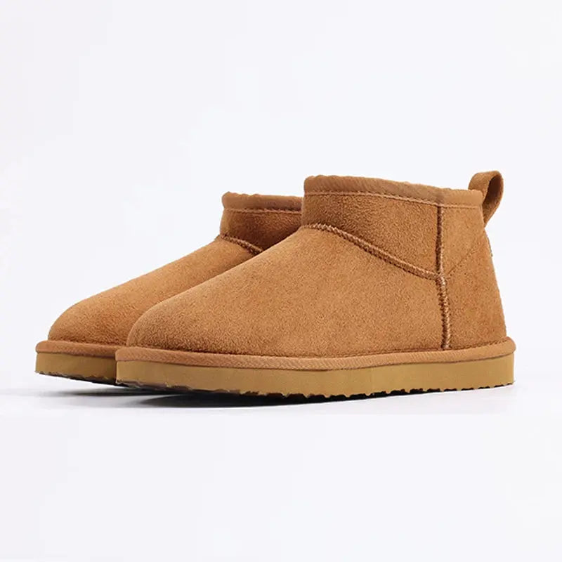 Women's cozy ankle boots warm platform sole non-slip winter footwear soft cotton lining stylish comfort