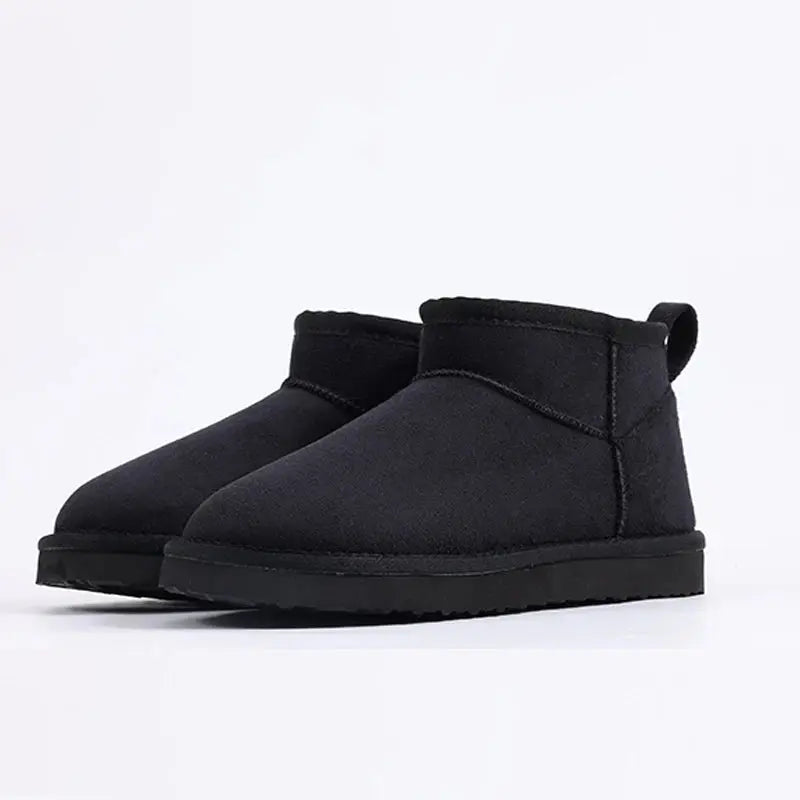 Women's cozy ankle boots platform sole soft-lined non-slip winter footwear warm stylish comfort