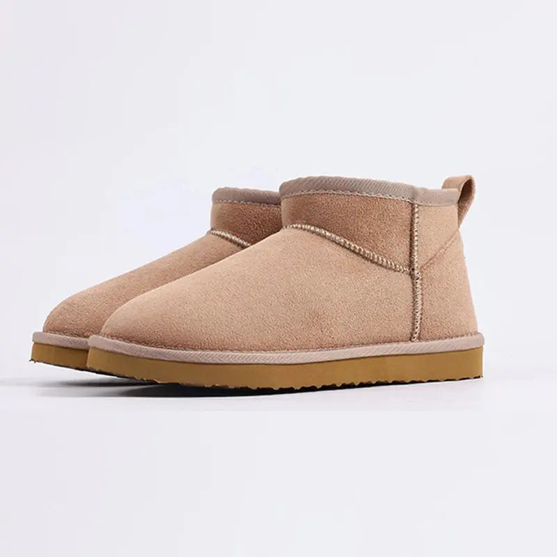 Women's cozy ankle boots with soft sole platform, non-slip grip, warm cotton lining, winter style
