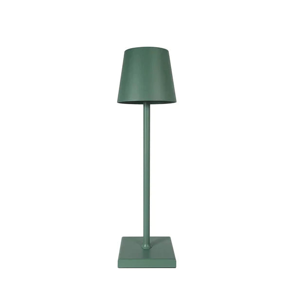 Wireless rechargeable aluminum table lamp warm ambient luxury lighting for living rooms and outdoor spaces