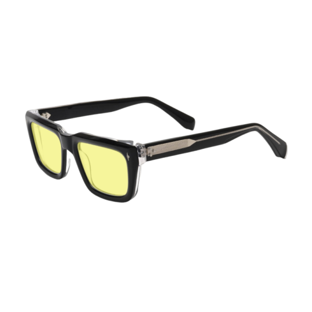 Bold acetate polarized sunglasses UV400 lenses contemporary thick frame for standout style