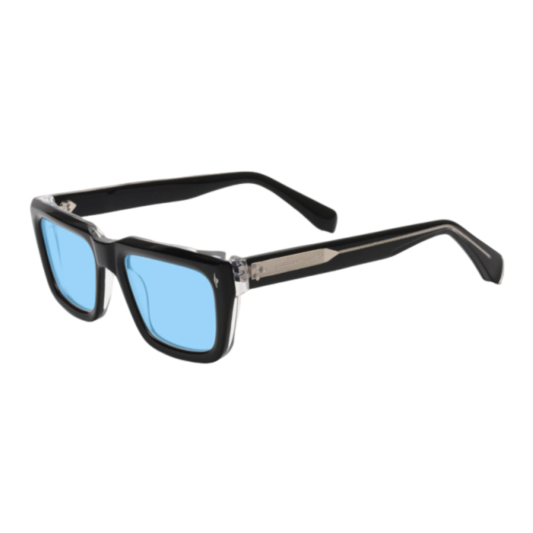 Bold acetate polarized sunglasses UV400 protection thick contemporary frame for standout style