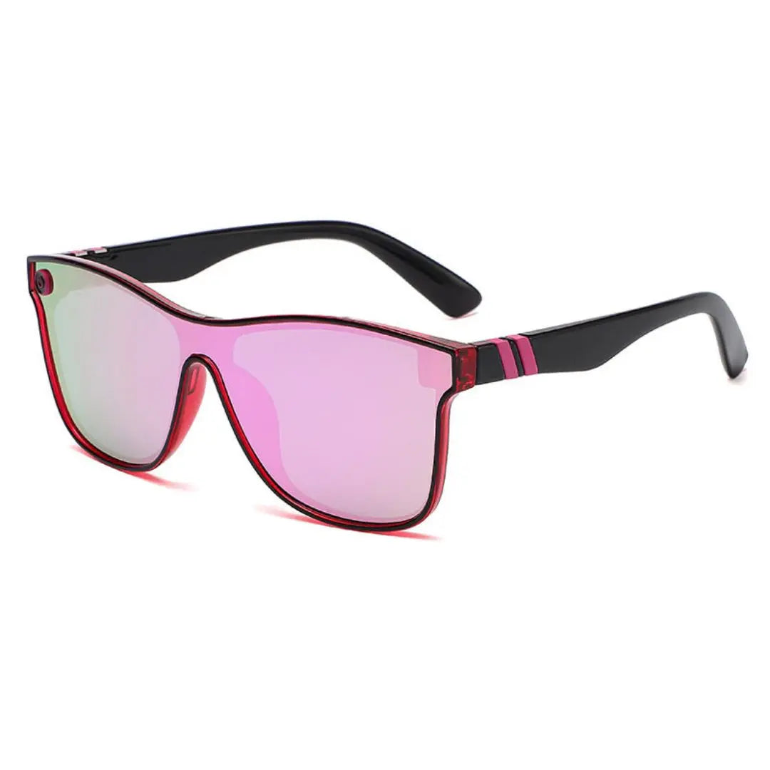 Tortoiseshell sunglasses with vibrant gradient mirror lenses, lightweight frame for everyday wear