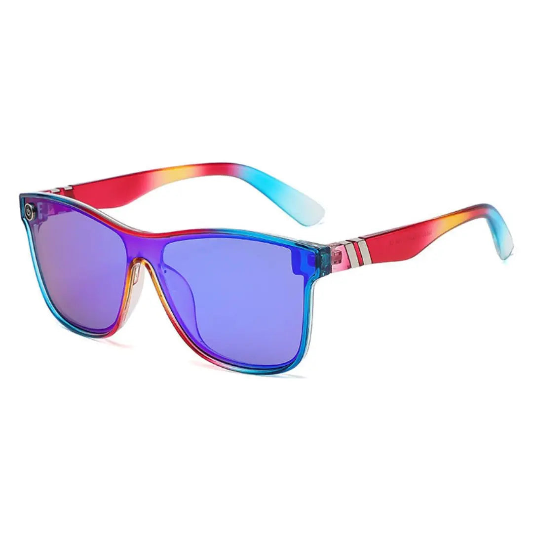 Tortoiseshell sunglasses with gradient mirror lenses, lightweight frame, everyday adventurer style
