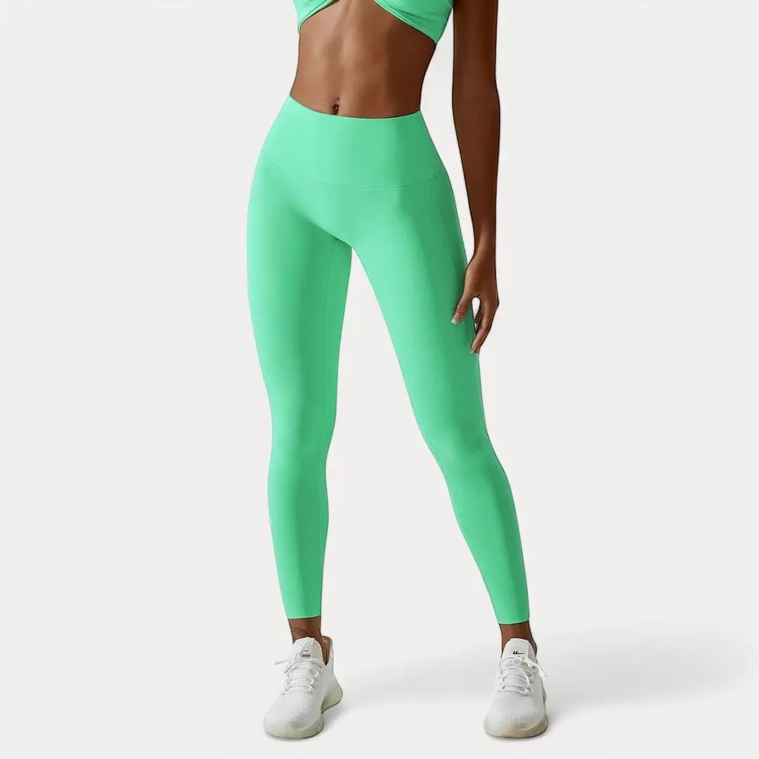 Women's high waist scrunch leggings sculpting booty lift, buttery-soft naked-feel fabric activewear