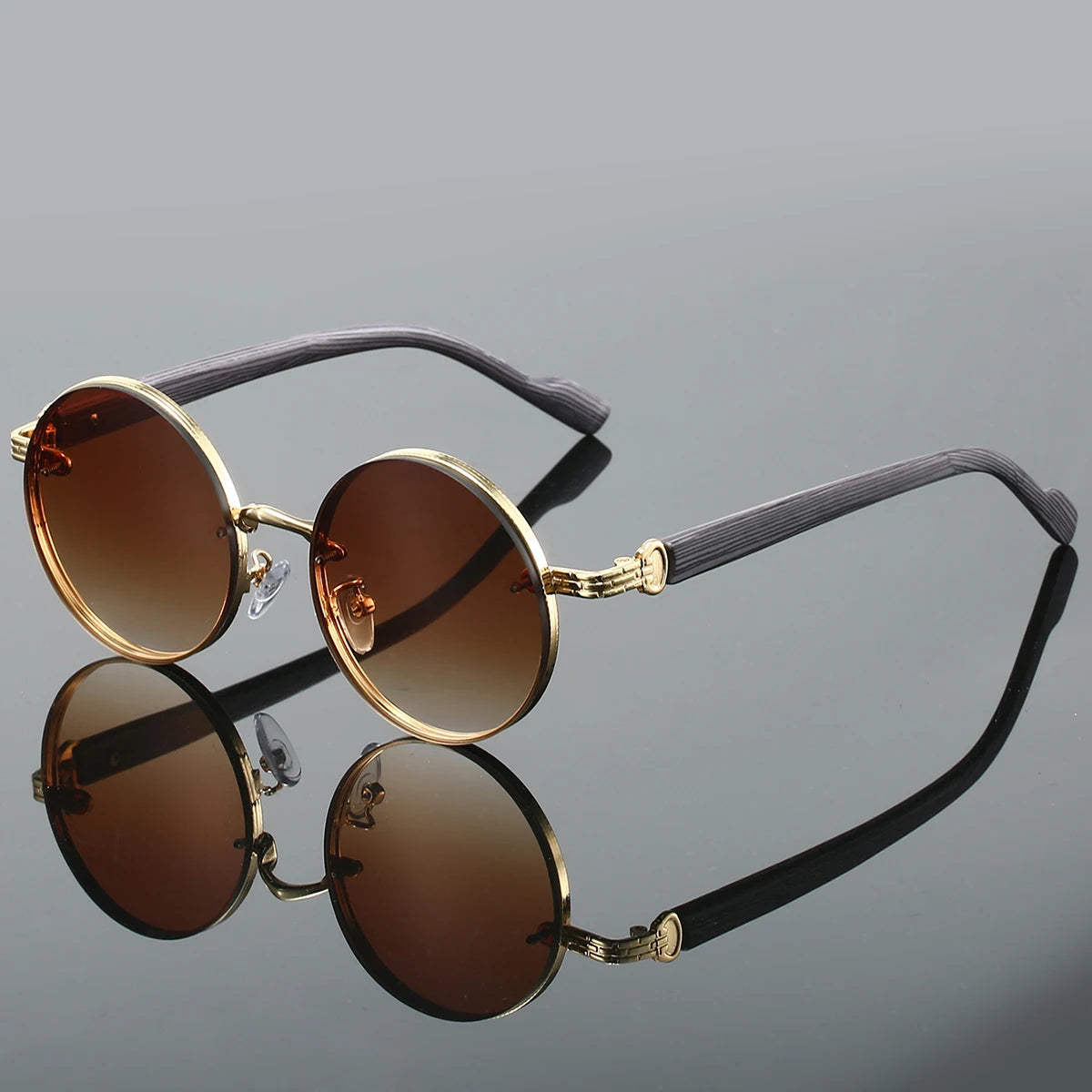 Nova Noir Rounds matte black circular sunglasses UV400 lenses retro minimalist style for trendsetters