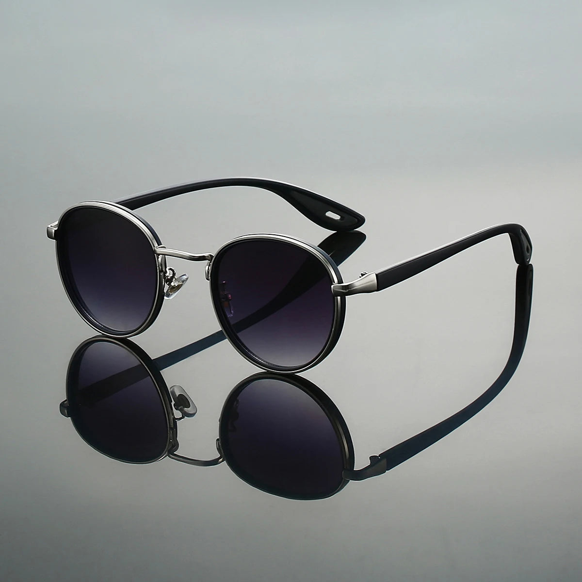 Nova Trail round sport sunglasses with UV blocking lenses, retro detailing, active lifestyle design