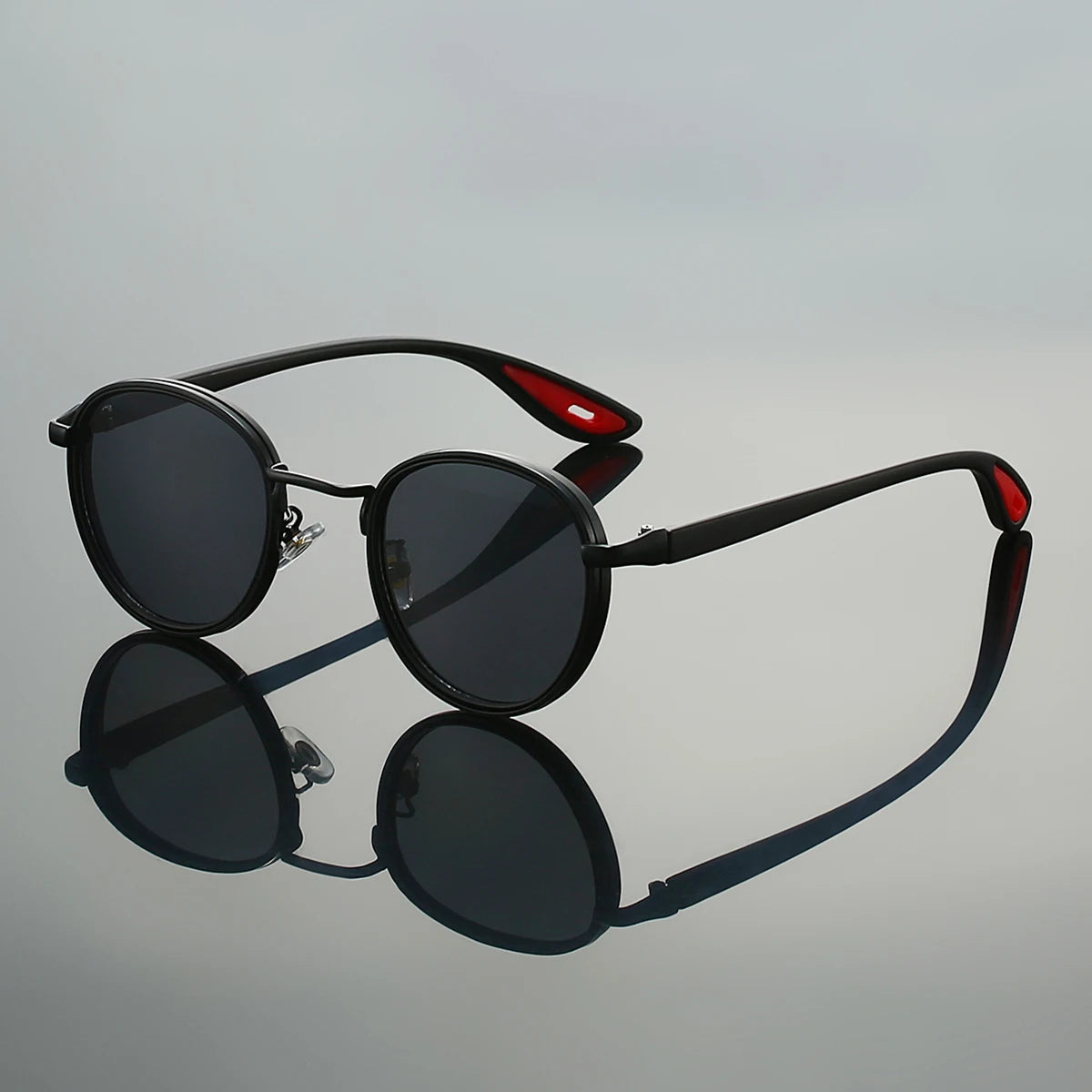 Nova Trail round sport sunglasses with UV blocking lenses, retro-sporty detailing for active lifestyles